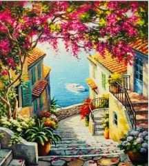 Hı Stone 5d Elmas Boncuk Taş Işleme Mozaik Goblen Kit 50x40cm