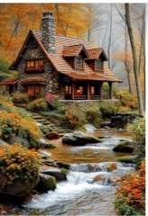 Hı Stone 5d Elmas Boncuk Taş Işleme Mozaik Goblen Kit 50x40cm