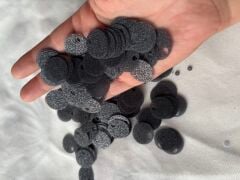 Simli Çanta Supla Pulları 20 mm (2 cm) Siyah