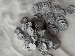 Simli Çanta Supla Pulları 20 mm (2 cm) Gümüş