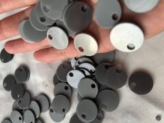 Sedefli Plastik Çanta Pulu 2CM  50 gr Gri