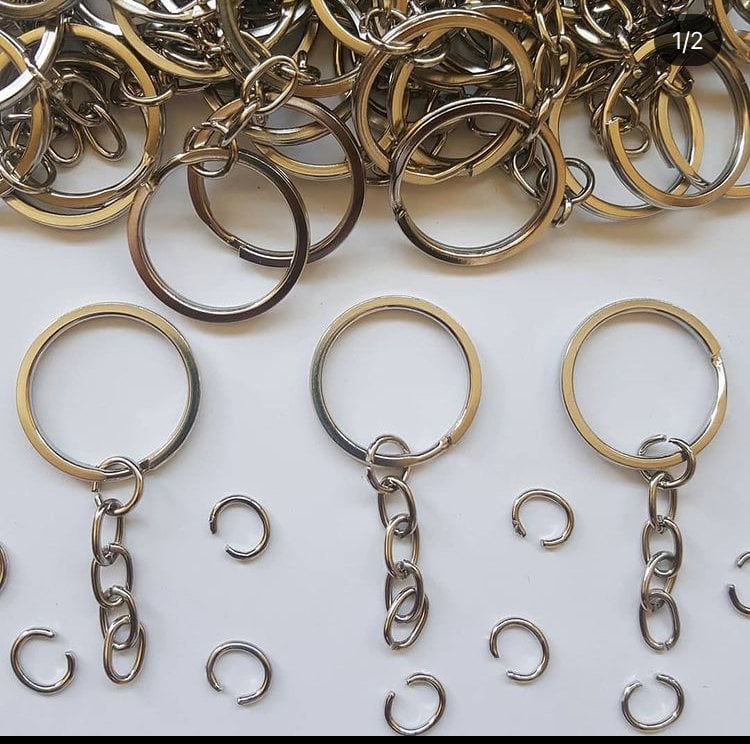 50 Adet Yassı Anahtarlık