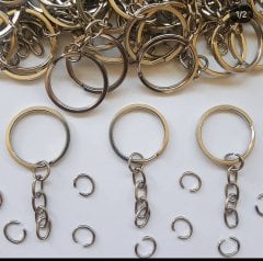 50 Adet Yassı Anahtarlık