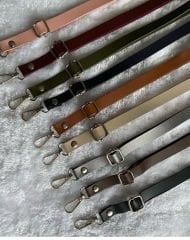 1,5 Cm Deri Ayarlanabilir çanta Sapı Gümüş detaylı
