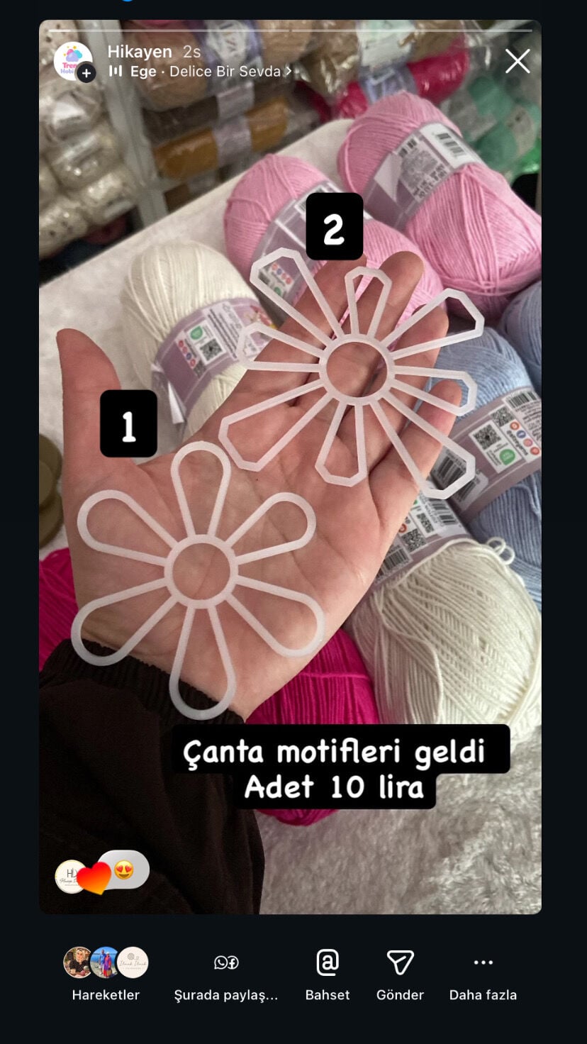Çanta motif kalıpları