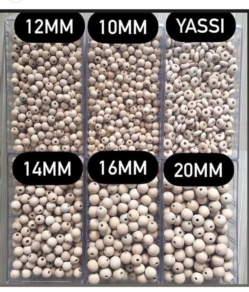 Ham Ahşap Yerli Üretim Boncuk 1 Adet