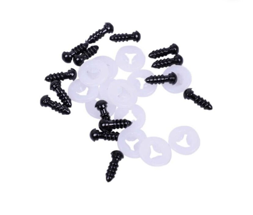 6 Milim Yerli üretim  Vidalı Siyah Göz 1 ÇİFT