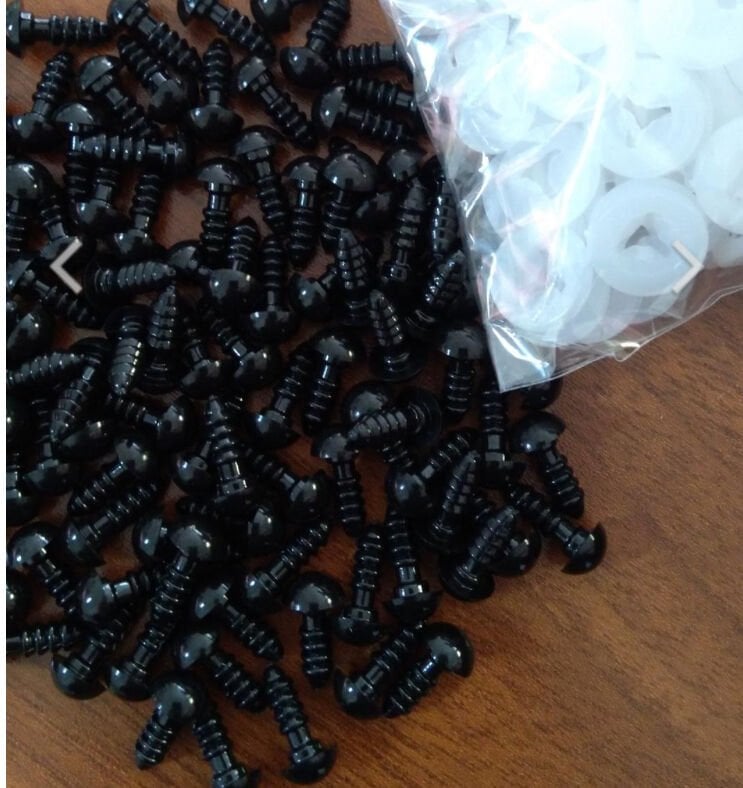 8  Milim Yerli üretim Vidalı Siyah Göz 1 ÇİFT