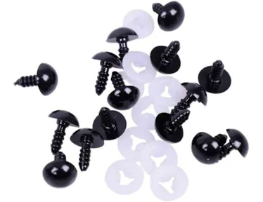 14 Milim yerli Vidalı Siyah Göz 1 Çift