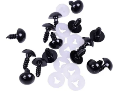 14 Milim yerli Vidalı Siyah Göz 1 Çift