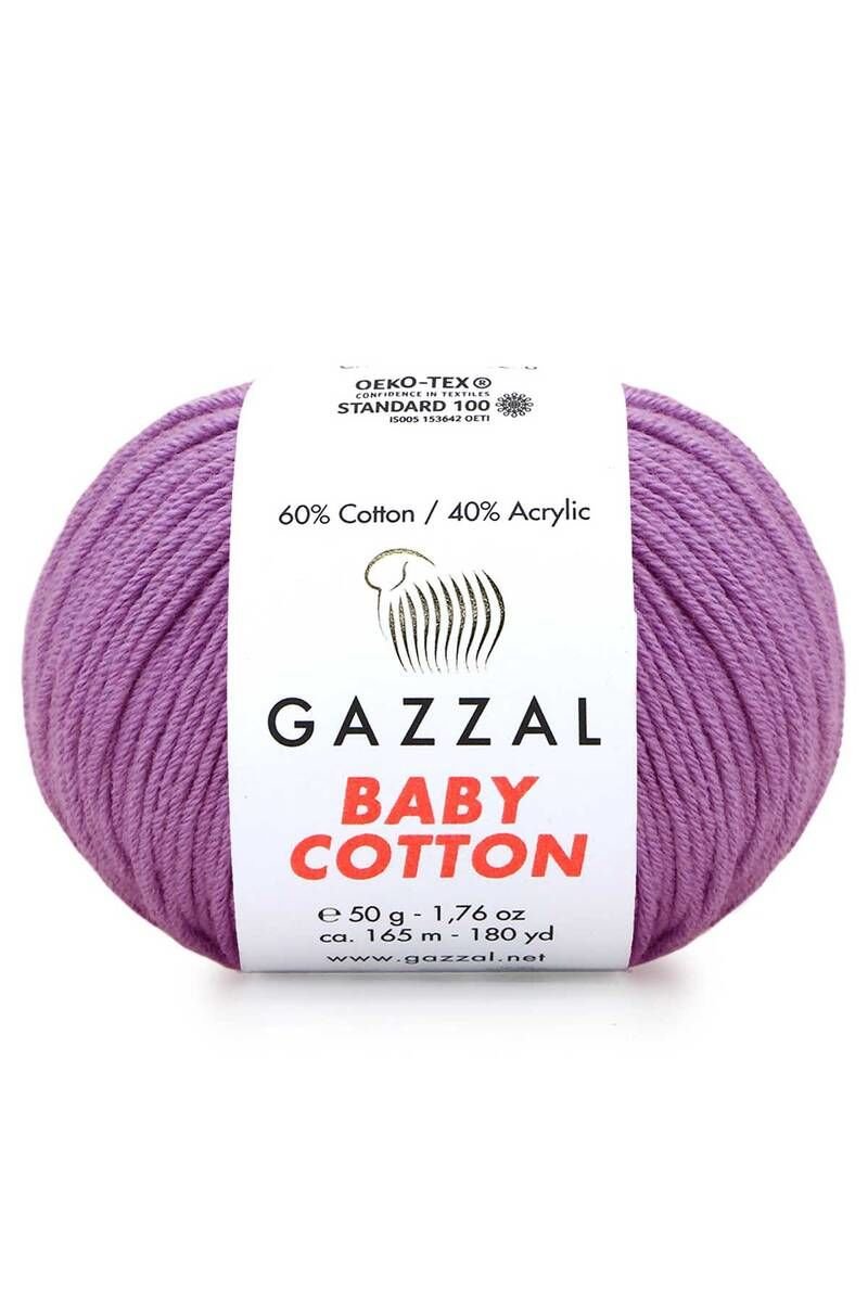 Gazzal Baby Cotton El Örgü İpi Dut 3414