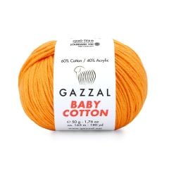 Gazzal Baby Cotton El Örgü İpi Açık Turuncu 3416