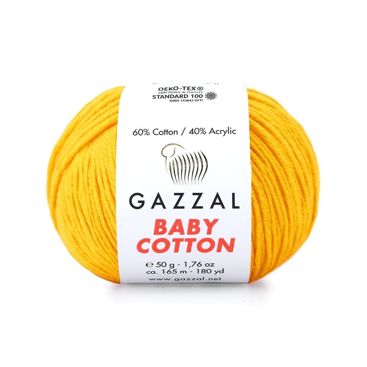 Gazzal Baby Cotton El Örgü İpi Limon 3417
