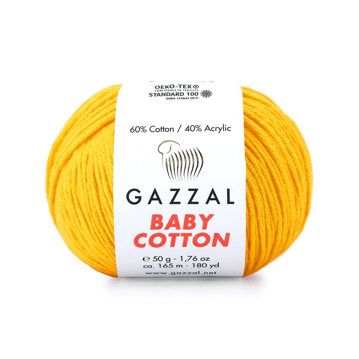 Gazzal Baby Cotton El Örgü İpi Limon 3417
