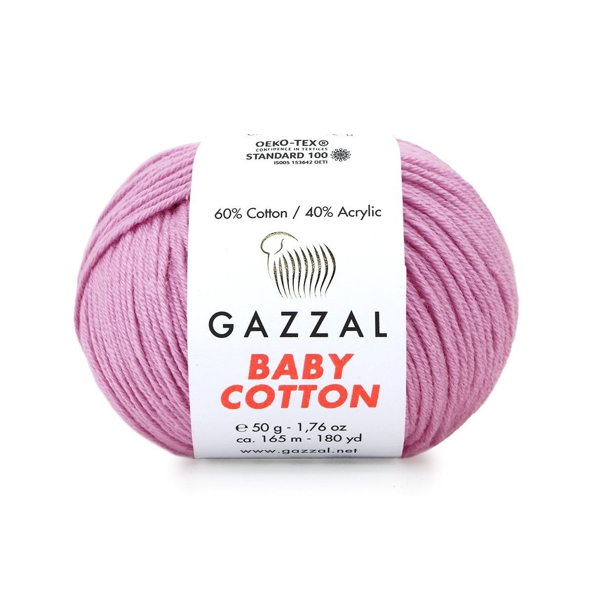 Gazzal Baby Cotton El Örgü İpi Pastel Lavanta 3422