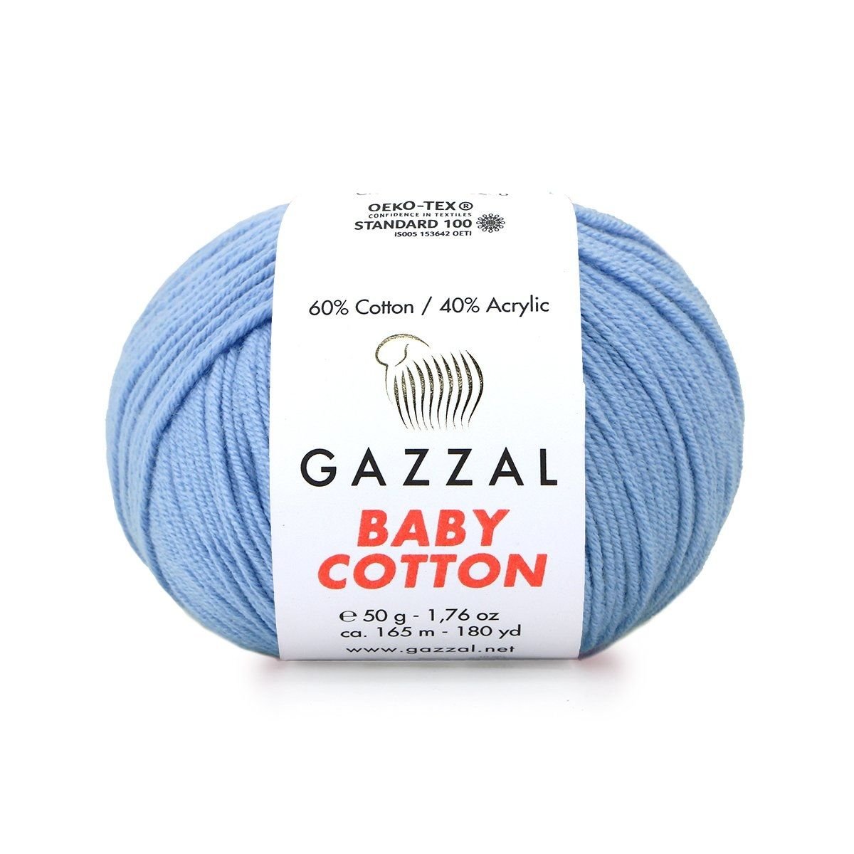 Gazzal Baby Cotton El Örgü İpi Çan Mavi 3423