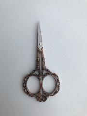 Çiçekli Şık Bakır Rengi Makas