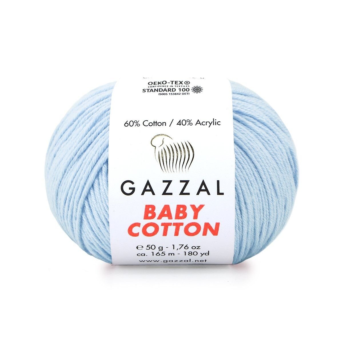 Gazzal Baby Cotton El Örgü İpi Bebe Mavi 3429