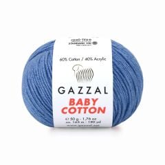 Gazzal Baby Cotton El Örgü İpi Kot Mavi 3431