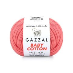 Gazzal Baby Cotton El Örgü İpi Şeftali Çiçeği 3435