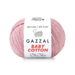 Gazzal Baby Cotton El Örgü İpi Pudra 3444