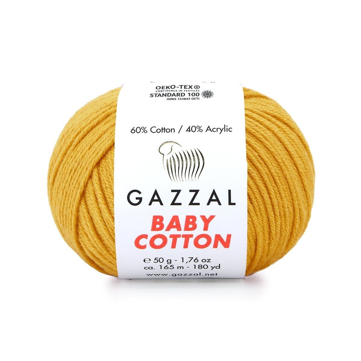 Gazzal Baby Cotton El Örgü İpi Maden Sarısı 3447