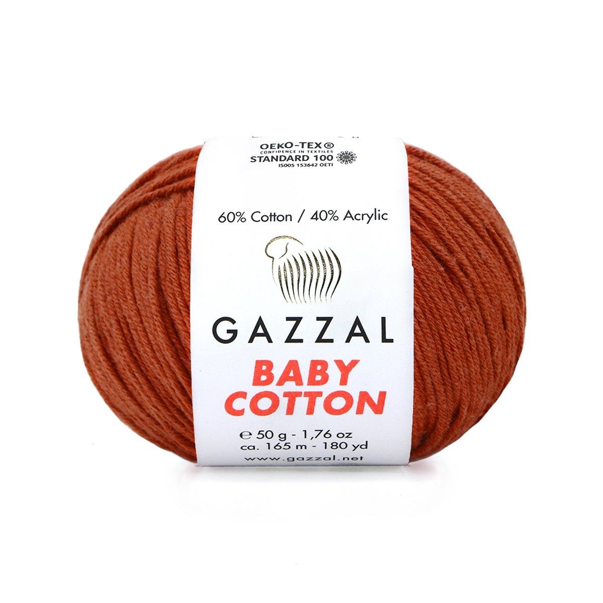 Gazzal Baby Cotton El Örgü İpi Taba 3453