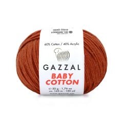 Gazzal Baby Cotton El Örgü İpi Taba 3453