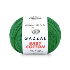 Gazzal Baby Cotton El Örgü İpi Yeşil 3456