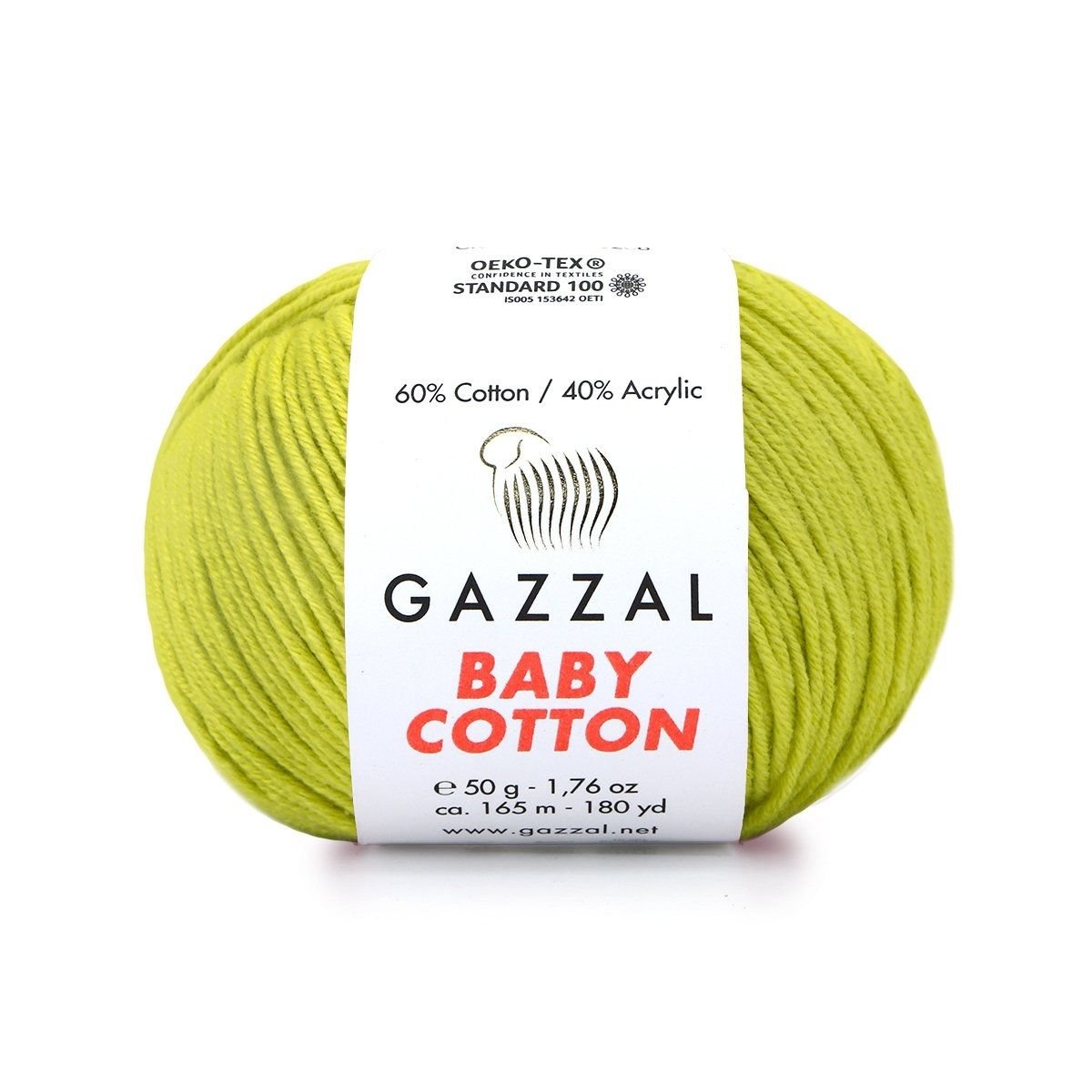 Gazzal Baby Cotton El Örgü İpi Limonata 3457