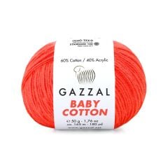 Gazzal Baby Cotton El Örgü İpi Turuncu 3459