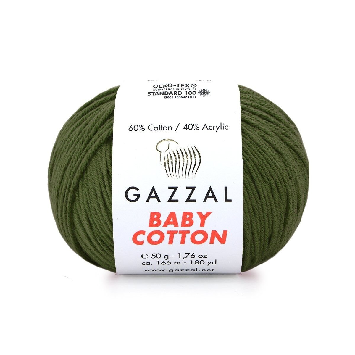 Gazzal Baby Cotton El Örgü İpi Avokado 3463