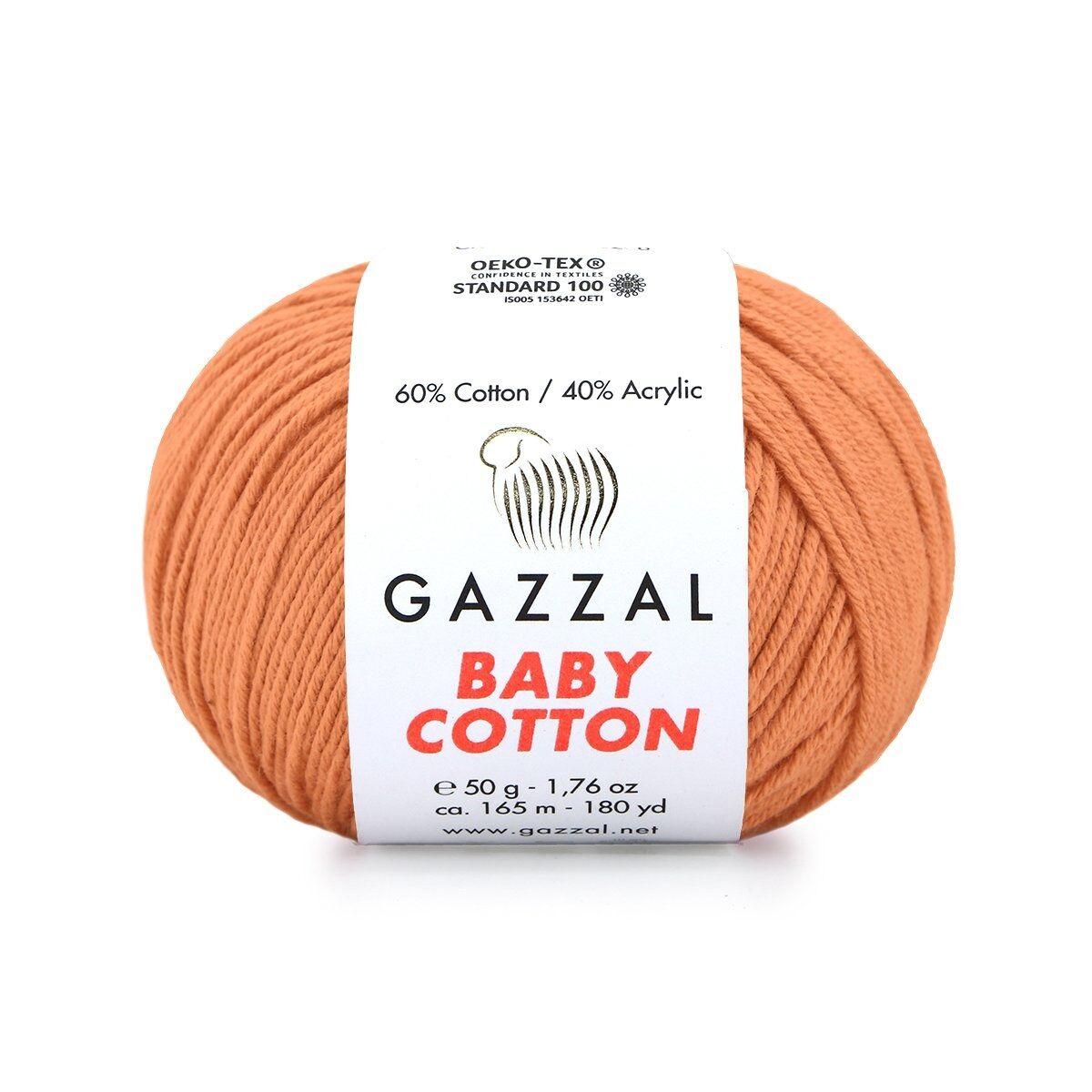 Gazzal Baby Cotton El Örgü İpi Bakır 3465