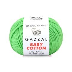 Gazzal Baby Cotton El Örgü İpi Yaz Yeşili 3466