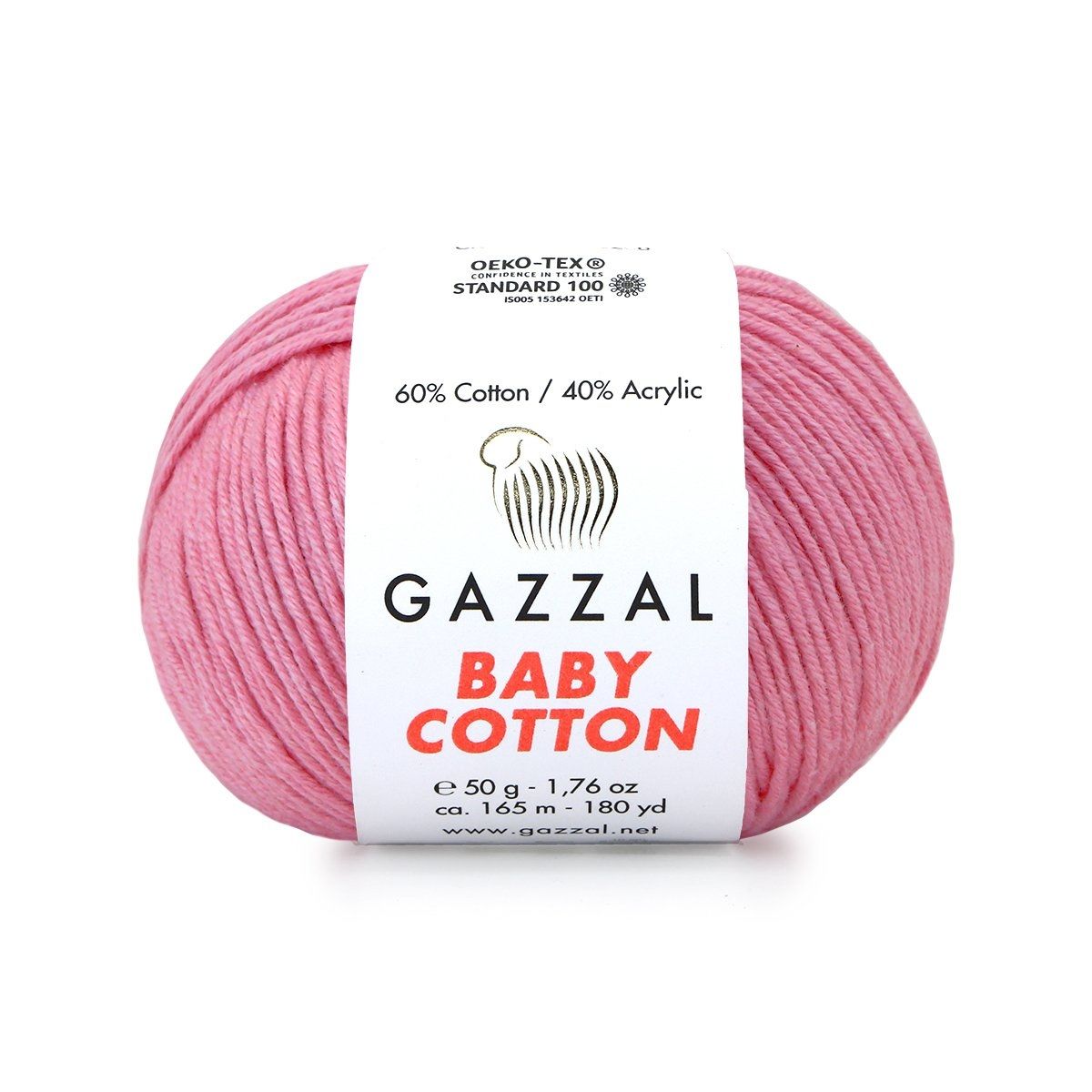 Gazzal Baby Cotton El Örgü İpi Pembe 3468