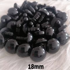 50 Çift İthal 18 mm Amigurumi Vidalı Güvenli  Göz(Kopya)