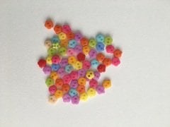 6 Milim Mini çiçek Düğme 20 Adet