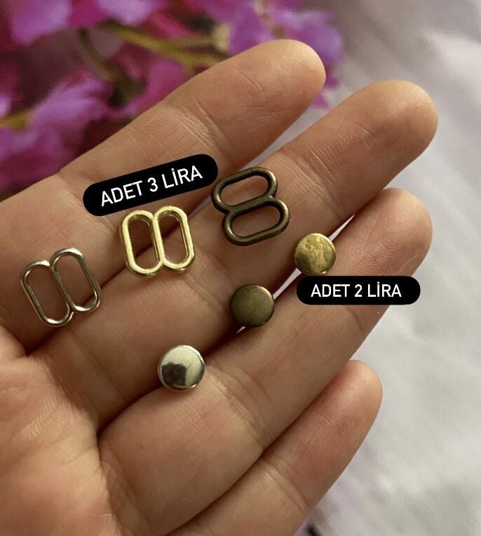 Amigurumi kemer tokası ve düğmesi