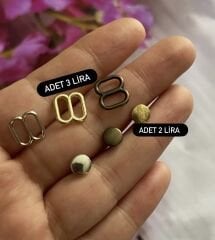 Amigurumi kemer tokası ve düğmesi