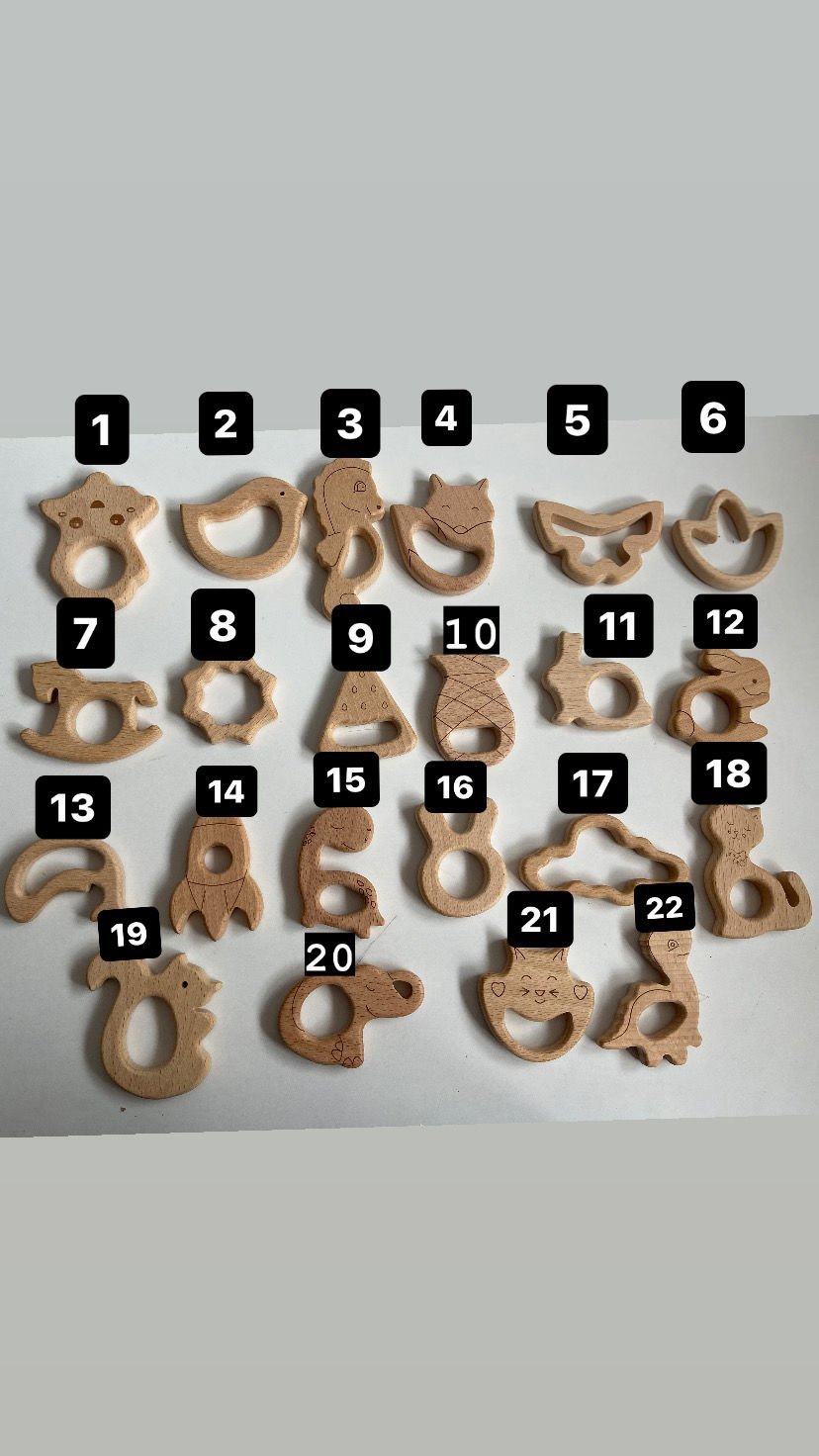 Ahşap Figürlü Diş Kaşıyıcı