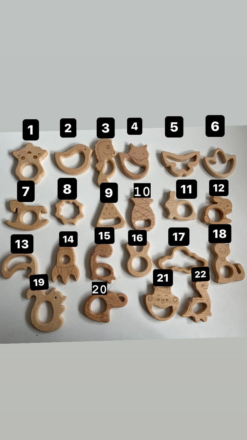 Ahşap Figürlü Diş Kaşıyıcı