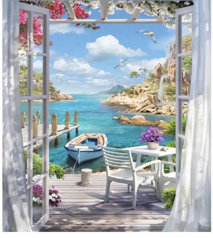 Hı Stone 5d Elmas Boncuk Taş Işleme Mozaik Goblen Kit 50x40cm(Kopya)