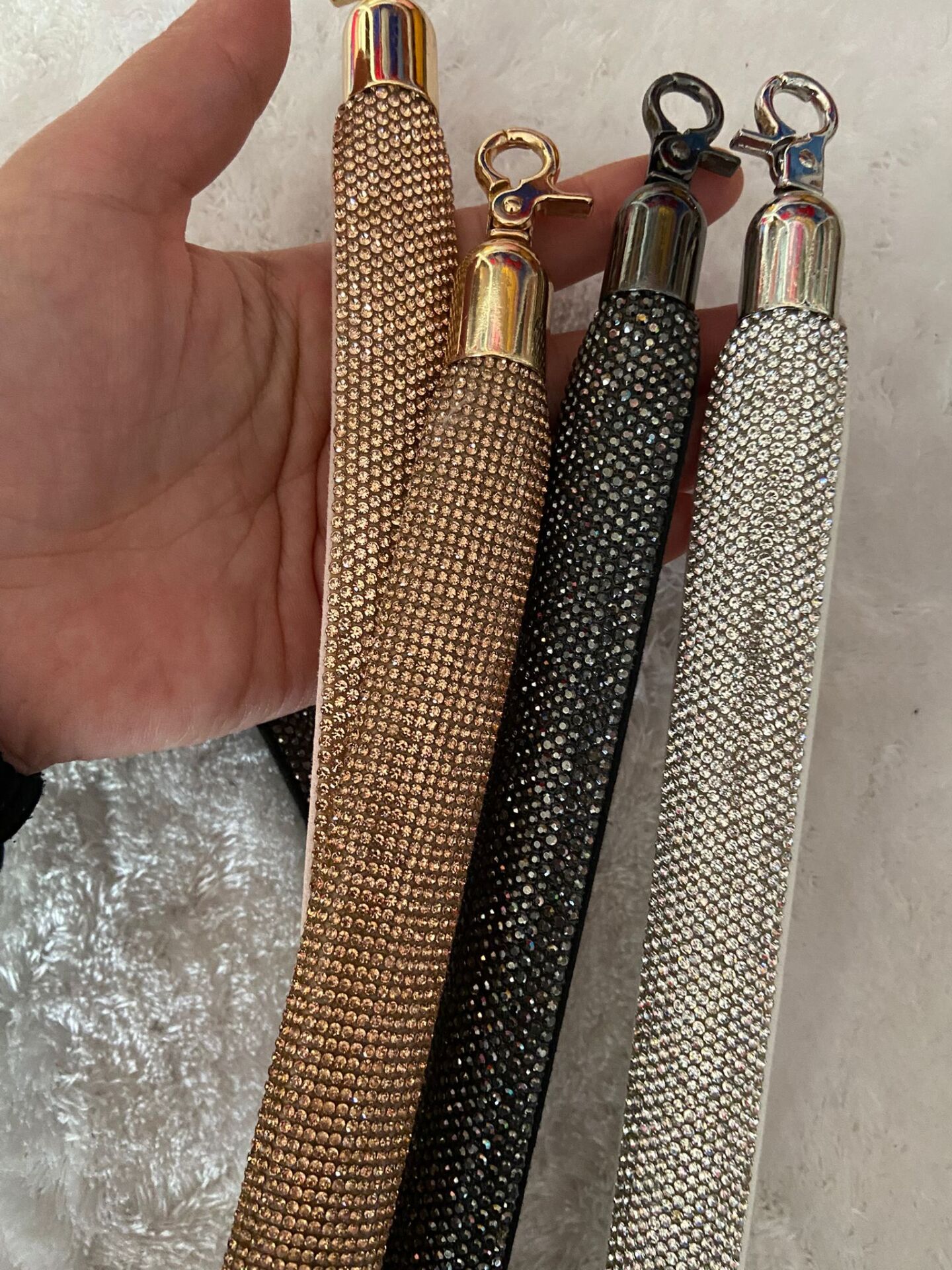 TAŞLI LÜKS ÇANTA SAPI 75 CM