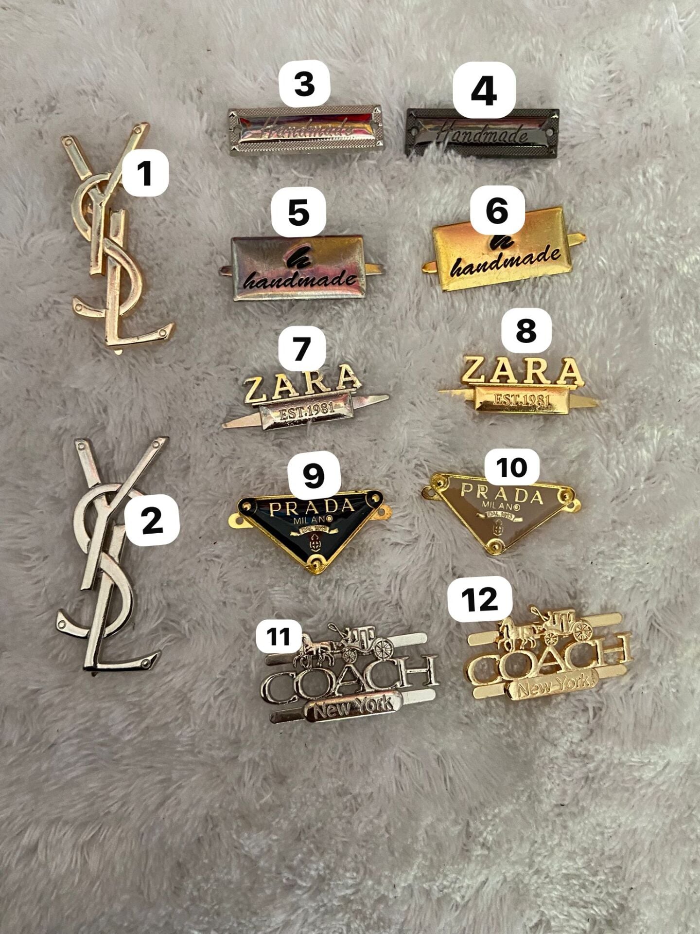 Metal Çanta etiketleri
